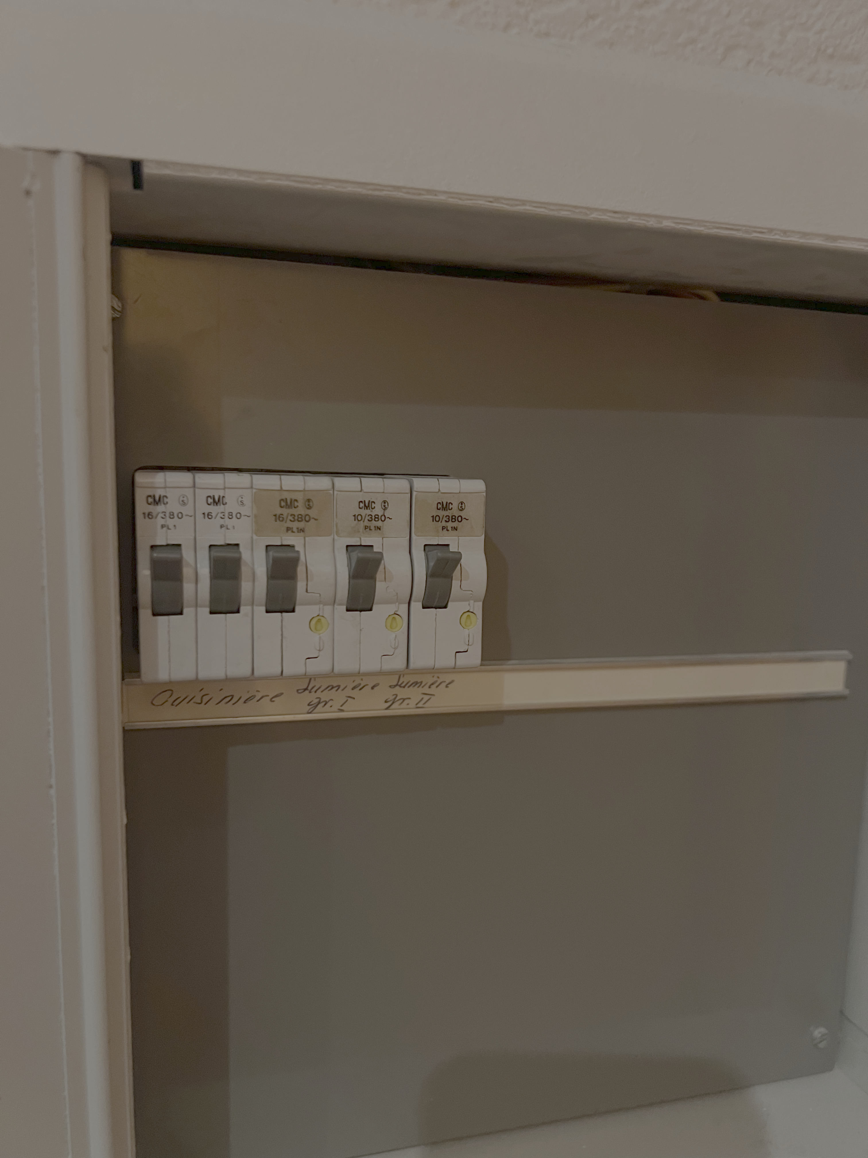 Electrical panel location